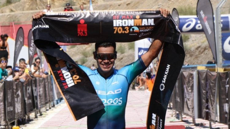 Fabio Figueroa se quedó con el Ironman 70.3 en su tierra