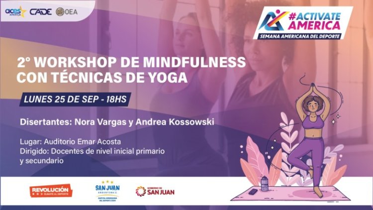 Se viene el 2º Workshop de Mindfulness con Técnicas de Yoga