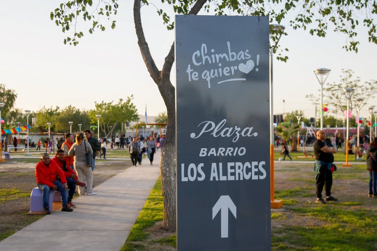 Barrio Los Alerces tiene su Nueva plaza