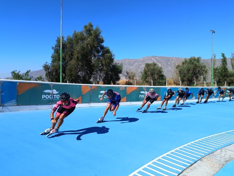 Más de 60 patinadores de Chile y Rosario entrenan en el Patinódromo de Pocito