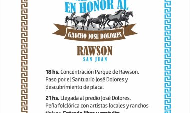 Este sábado se llevará a cabo la Cabalgata y Peña en Honor al Gaucho José Dolores