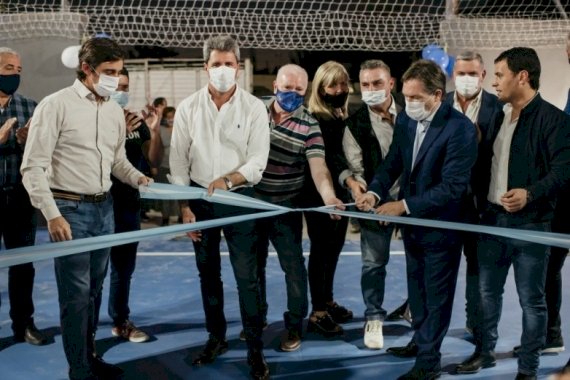 Uñac dejó inaugurado el Playón Polideportivo de Concepción Patín Club