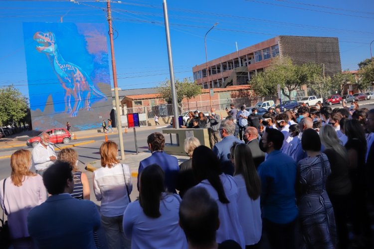 Inauguraron Ingentia prima, el impactante mural 3D en Capital