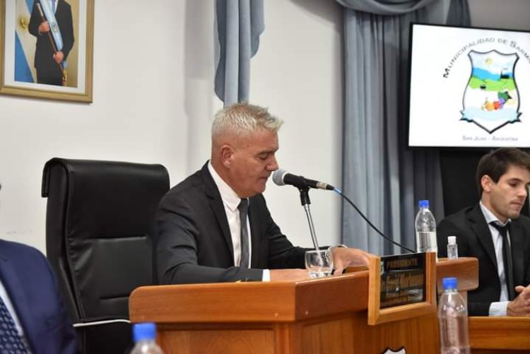 Mario Martín dio inicio a las  Sesiones en Sarmiento