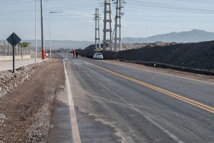 Chimbas estrena la pavimentación de calle Salta desde el Predio Ferial hasta Las Tapias en Albardón  