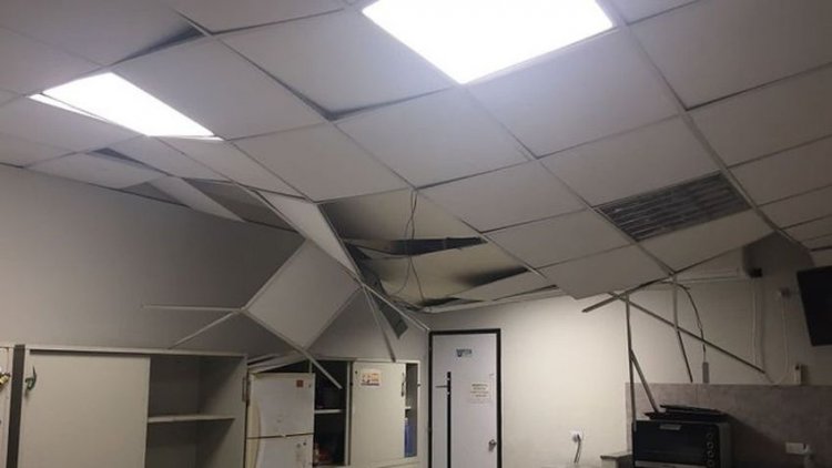 Por el temporal, se volaron techos y destruyeron oficinas en el aeropuerto de Ezeiza