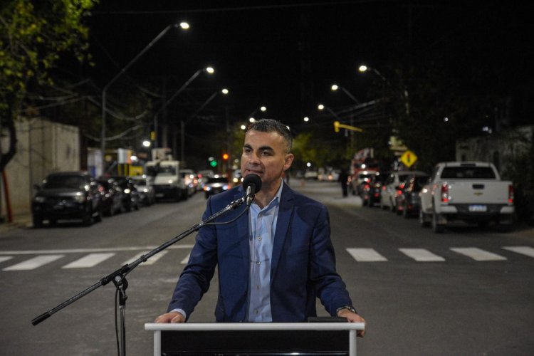 La Avenida Tucumán se viste de blanco con su nueva iluminación LED   