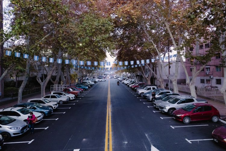 Repavimentación histórica: terminó la primera etapa en avenida Central