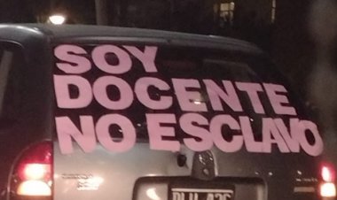 Convocante bocinazo de docentes en el microcentro