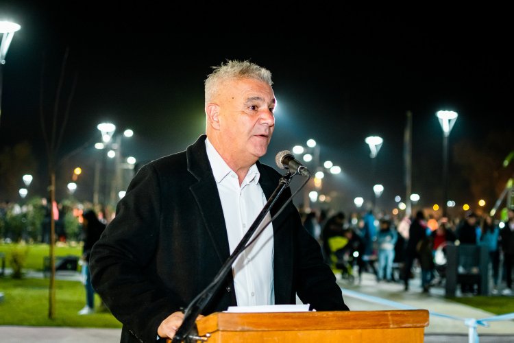 Así de linda quedó la Plaza Dominguito en la Villa cabecera de Media Agua