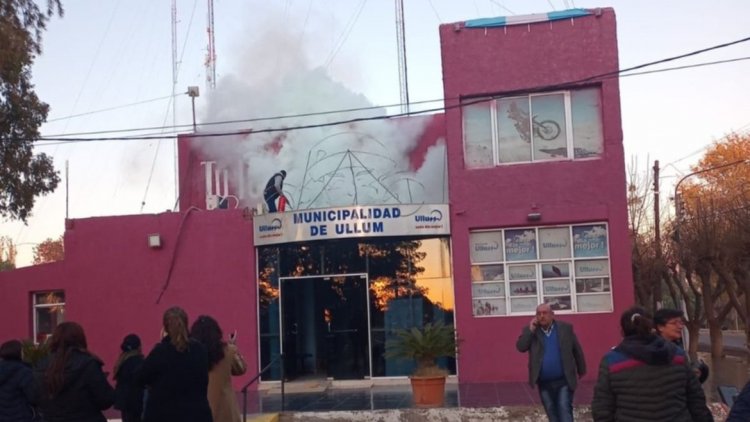 La municipalidad de Ullum sufrió un foco de incendio
