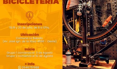 Rivadavia brinda un curso de Bicicletería