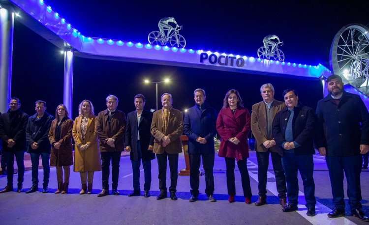 Pocito cumple 138º aniversario estrenando luminarias y Monumento al Ciclista