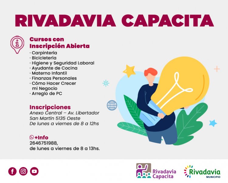 Rivadavia capacita a los vecinos