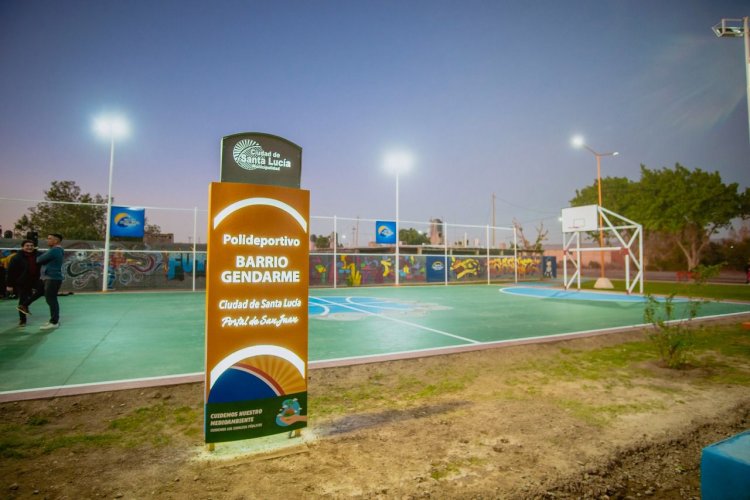 Nuevo polideportivo en el barrio Gendarme Argentino