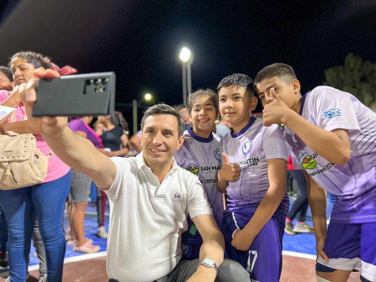 Se inauguró una plaza y playón deportivo en un barrio icónico de San Martín