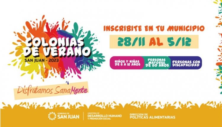 Comienzan las inscripciones para las Colonias de Verano 2023
