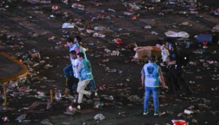 Festejos: incidentes en el desalojo del Obelisco