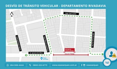 Obra Colector Sudeste:  nuevo frente de trabajo en avenida Ignacio de la Roza