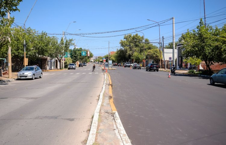 Repavimentación Central: ya pavimentaron la mano norte y ahora van por la sur
