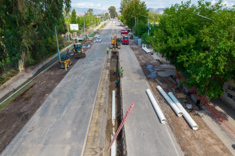 La obra cloacal más importante de Rivadavia alcanzó el 89% de su concreción