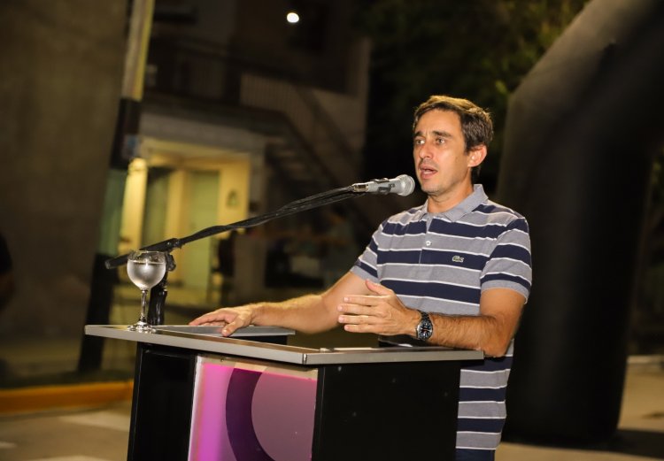 Baistrocchi inauguró obras de recuperación urbana en la ex Rioja Chica