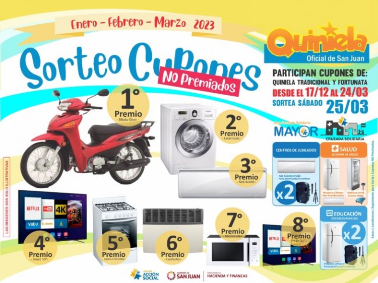 Este sábado se realizarán los sorteos de Cupones no Premiados de la CAS