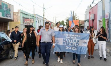 Vecinos acompañaron a Matías Espejo en Jáchal