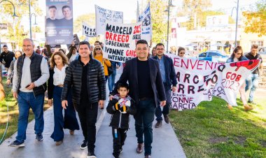 Orrego en Jáchal  e Iglesia: “Veo en los ojos de la gente las ganas de cambiar y de despertar San Juan”