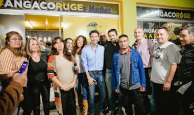 Agustin Ramirez visitó los departamentos de Angaco y 9 de Julio