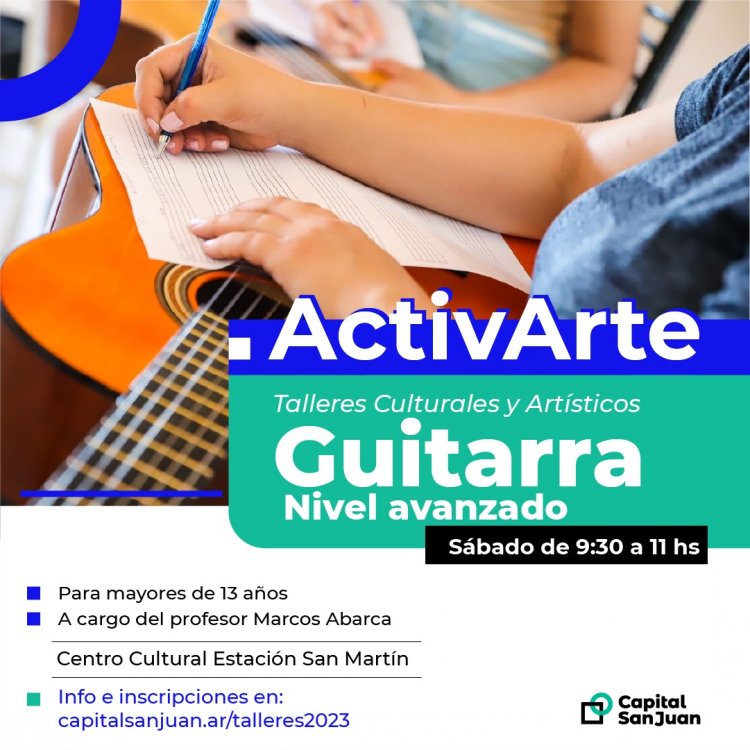 Comienzan los Talleres Culturales y Artísticos gratuitos en Capital