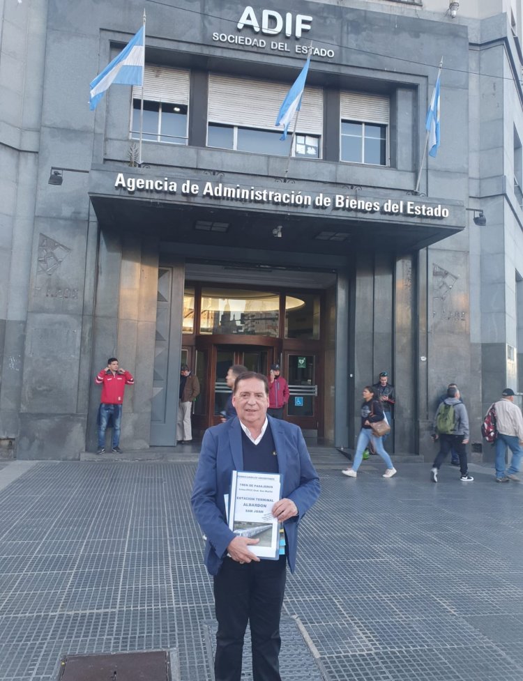 Abarca  gestiona para que llegue el tren de pasajeros a Albardón