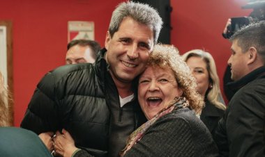 Uñac acompañó a sus candidatos en Albardón, con el foco en la obra pública
