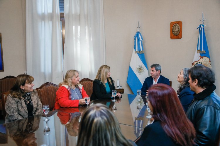 Uñac recibió a la recientemente electa conducción de UDAP