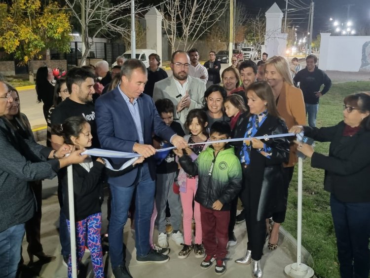 Nuevas obras para la plaza Gustavo Cerati en Rivadavia