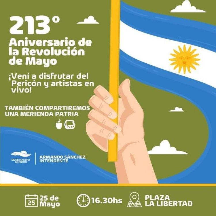 Pocito te invitar a vivir el 25 de Mayo