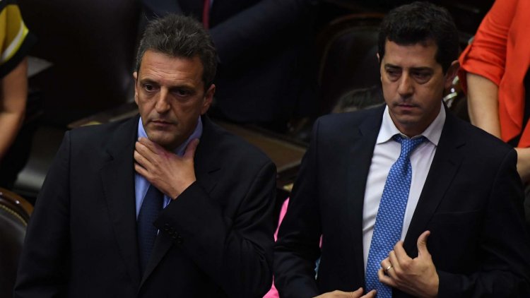 Massa y Wado se mostraron juntos en la inauguración de un tren