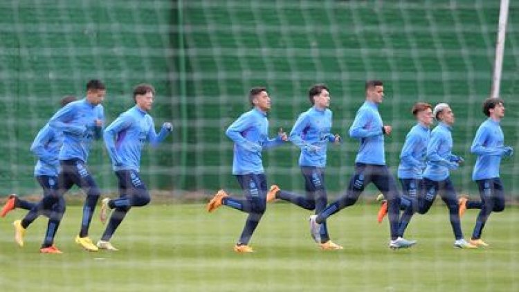 La Selección Sub-20 entrenó cancha auxiliar de San Martín