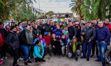 Albardón recibió a Gioja y a Gramajo