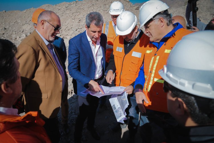 Sergio Uñac recorrió el portal de la obra del Túnel de Zonda