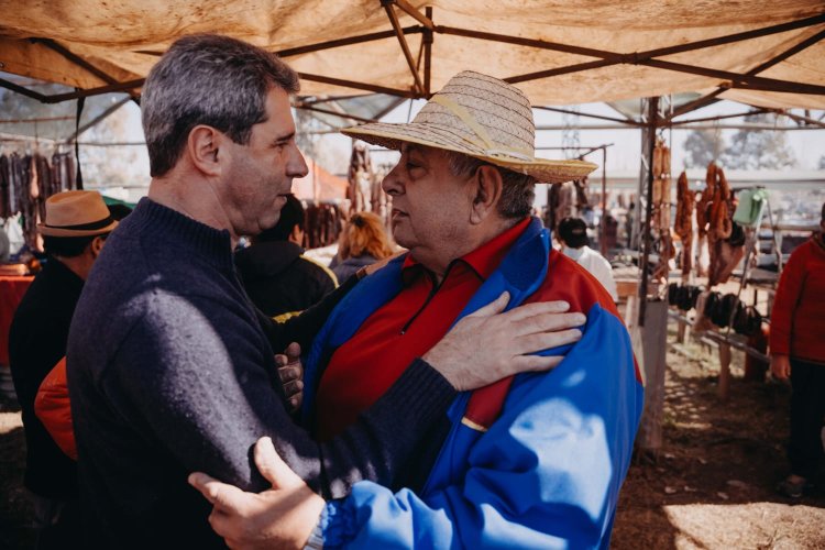 El gobernador Sergio Uñac visitó la Fiesta del Carneo Español en Rawson