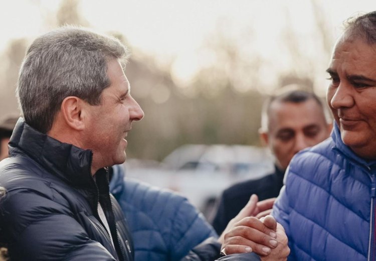 Junto a dirigentes de Rawson y Rivadavia, Sergio Uñac puso el foco en seguir defendiendo a San Juan