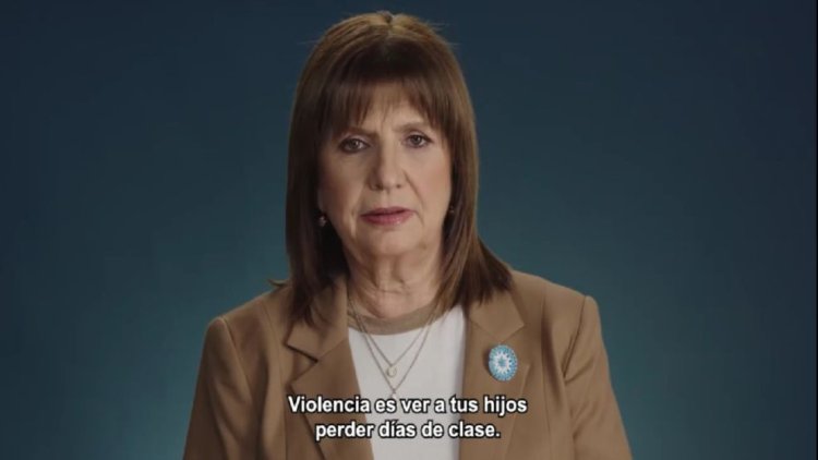Nuevo spot agresivo de Patricia Bullrich