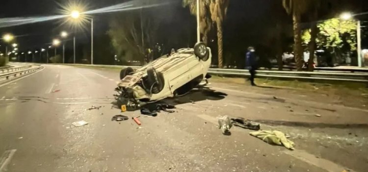 Nuevo accidente: Volcó un auto en pleno en Circunvalación