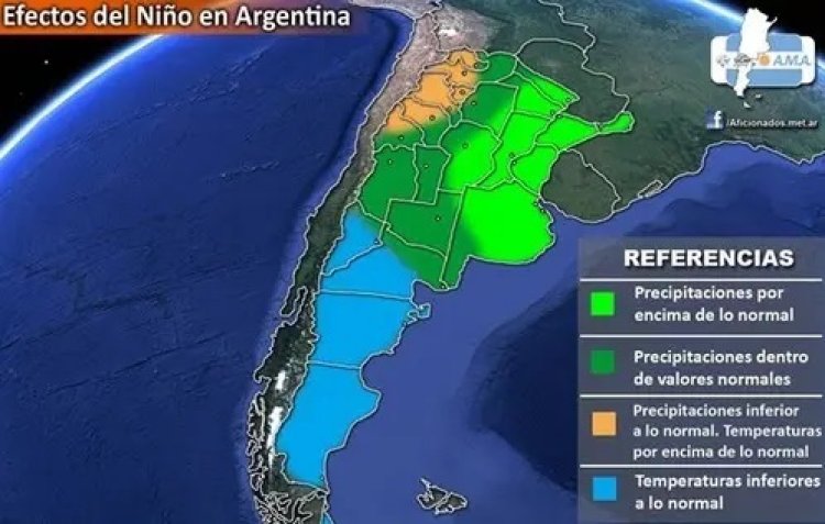 El fenómeno climático de "El Niño" ya está en Argentina
