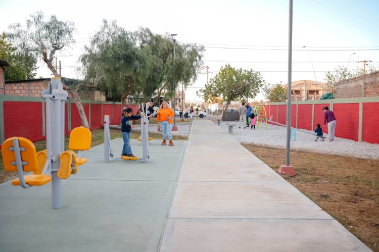 Baistrocchi inauguró nueva plaza en el Consorcio Libertador donde había un basural