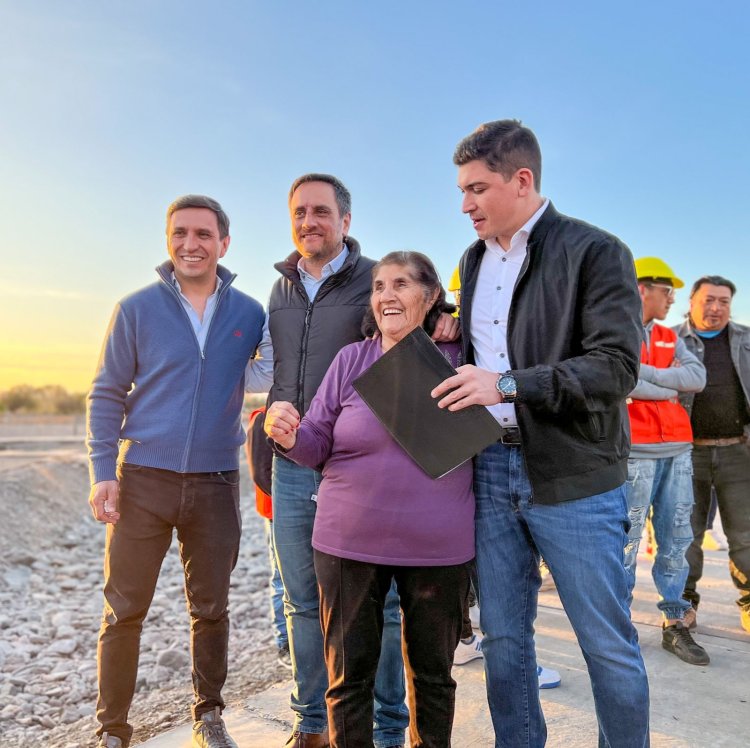 Junto al ministro de Ambiente de la Nación, Andino recorrió obras claves de San Martín