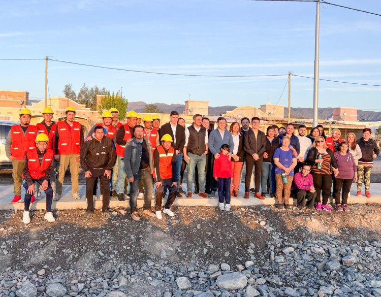 Junto al ministro de Ambiente de la Nación, Andino recorrió obras claves de San Martín