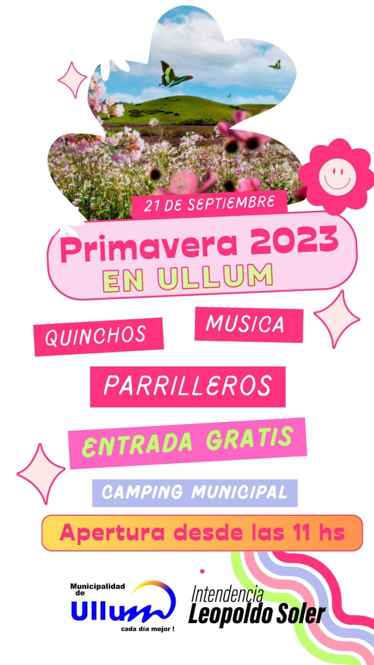 Día de la primavera y del Estudiante en Ullum