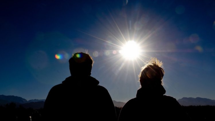 Cuales son los puntos de observación del eclipse parcial de sol